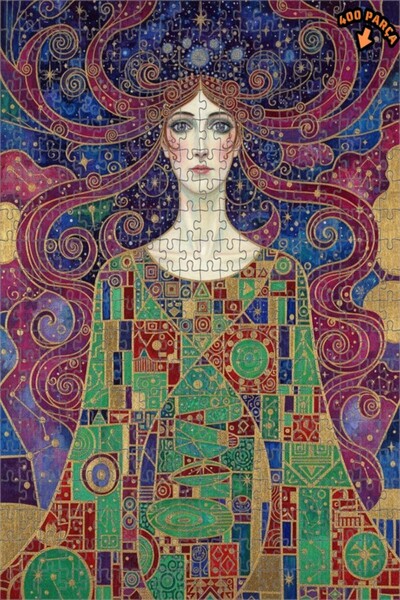 Teona Ahşap لغز خشبي بإطار مزدوج الطبقات بمظهر لوحة زيتية للمرأة الكونية 400 ...