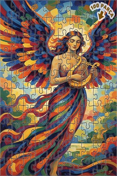 Teona Ahşap لغز خشبي بإطار مزدوج الطبقات بمظهر لوحة زيتية يصور نغمة إله السما...