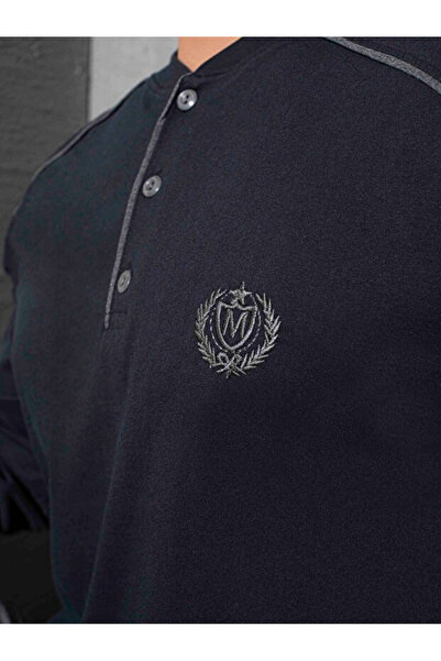 De Bijoura طقم بيجامة شتوية للرجال مضادة للتكور، طقم علوي وسفلي بأكمام طويلة