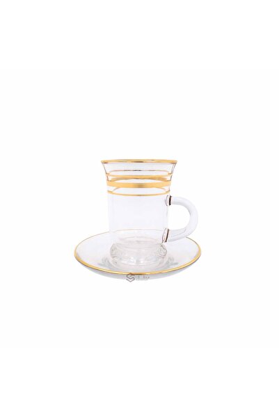SQF A set of teacups with gold thread and saucer