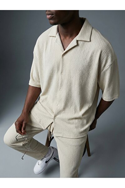 KHAYN Men's Wool Fabric Cotton Shirt Tracksuit Set K8008Gk