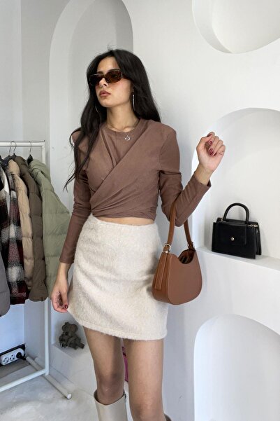 Mistix Arizona Cross Tie Blouse - Light Brown Light Brown