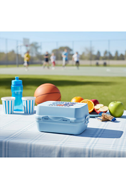 YAZICI 4-Compartment Children's Lunch Box with Spoon and Fork – Storage and C...