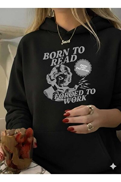 Framgan سترة Y2k Born to Reat مطبوع قصة فضفاضة