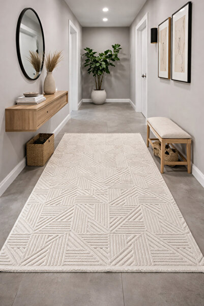 KEVLİNE Home Modern Koridor Salon Halısı Dokuma Halı