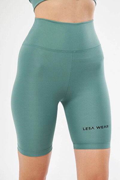 velmorafashion شورت رياضي عالي الخصر من فيلمورا بريميوم - أخضر نعناعي