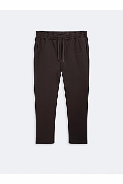 Ltb بدلة رياضية ذات أرجل مستقيمة وحزام مطاطي باللون الأنثراسيت