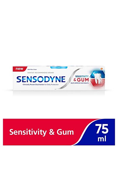 Sensodyne معجون أسنان للأسنان الحساسة واللثة، 75 مل