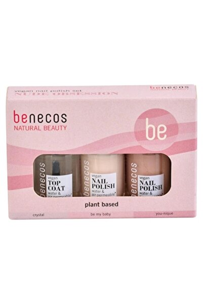 benecos Nude Obsession Nail Polish Set – 3 Vegan Nude Shades for an Elegant a...