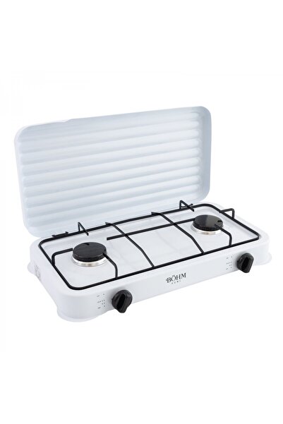 BÖHM Aragaz cu două arzătoare și aprindere electrică BG-M-002-W, 4,4 kW