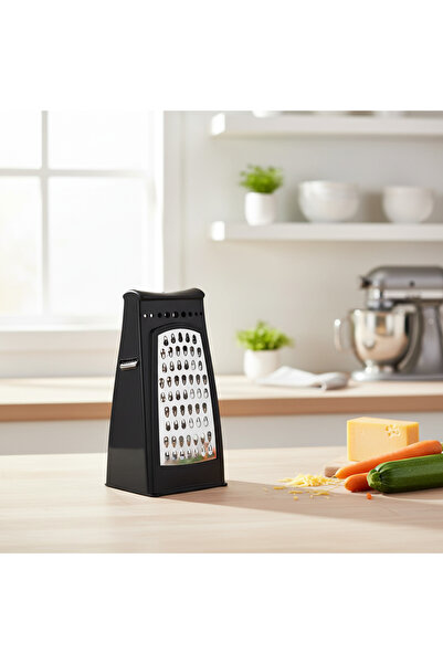 YAZICI Stainless Steel Double Sided Grater with Chamber