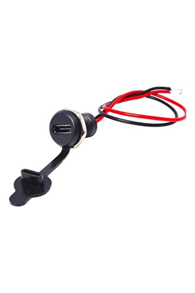 Powermaster IC-266T-1 Pano Tipi Type-C Şase Dişi 2P Şarj Bağlantı Modülü