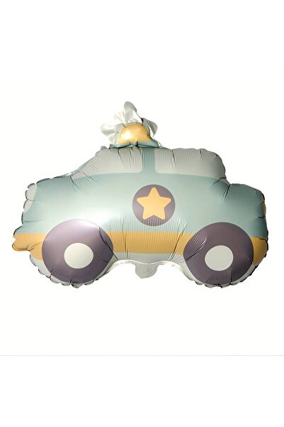 LOTUS PARTY Ρετρό μπαλόνι αυτοκινήτου αστυνομίας - Ρετρό μπαλόνι αεροπλάνου -...