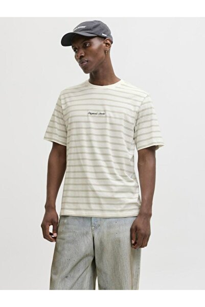 Jack & Jones Tricou bărbătesc Jack Jones Norrebro cu dungi, croială relaxată ...