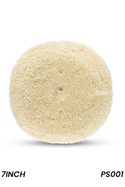 Generic 7 Inch Wool Hook and Loop Polishing Pad for Car Cutting Buffing Compo...