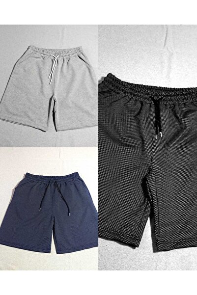 TORUK MAKTO 3 Pieces Comfortable Fit Unisex Black Gray Navy Blue Combed Cotto...