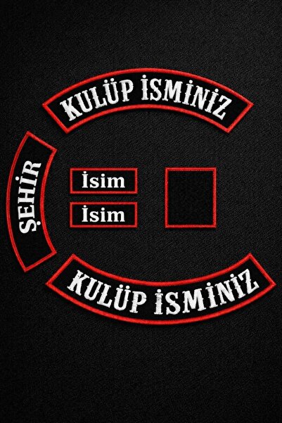 Dravon Nakış Patch Logosuz Full Motorcu Patch