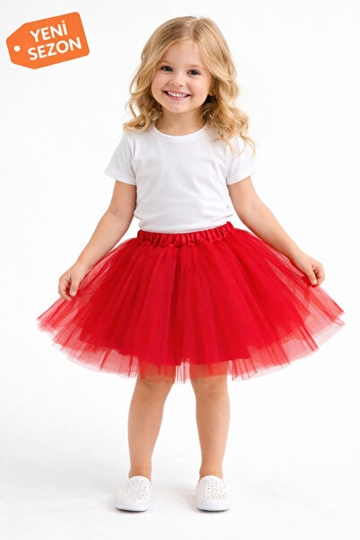 diğer 111 Girl's Red Tutu Skirt