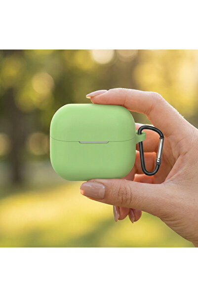 CaseOnn حافظة سامسونج جالاكسي بادز 3 برو مع حزام، سيليكون غير لامع باللون الأ...