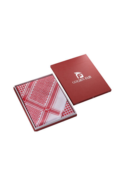 retal شماغ جولدن فاير أحمر فاتح كلاسيك