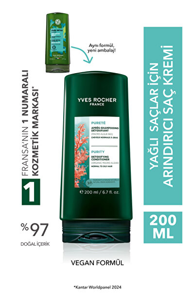 Yves Rocher Vegan Conditioner That Gently Purifies and Detoxifies the Scalp w...