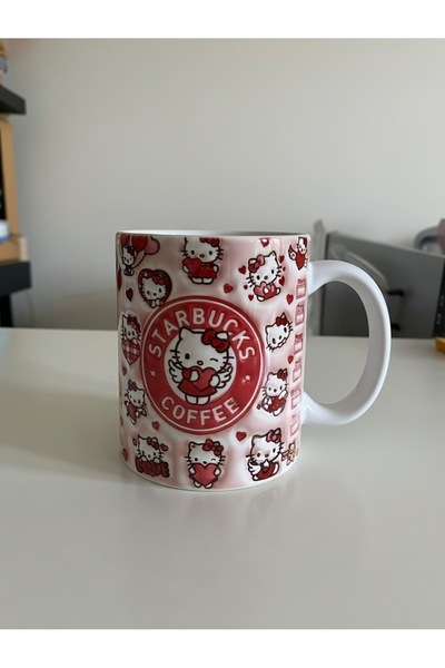 BARDART Hello Kitty Temalı Porselen Kupa Bardak