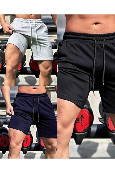 TORUK MAKTO 3 Pieces Comfortable Fit Unisex Black Gray Navy Blue Combed Cotto...