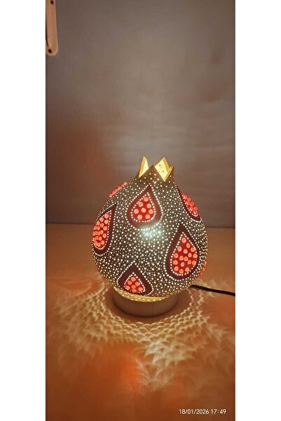 gemsartdeco Su Kabağı Lamba Prizli