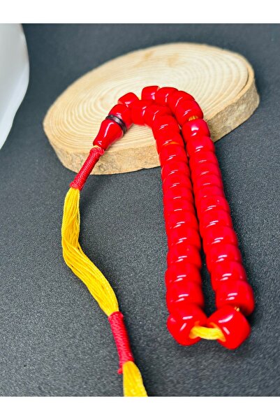 Kehribar Tesbih Remzi Teke Skillfully Crafted Old Material Crimped Tesbih