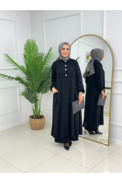 Summer Store Başak Tunic and Pants Double Hijab Set