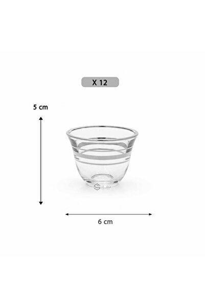 SQF Silver-trimmed teacup set