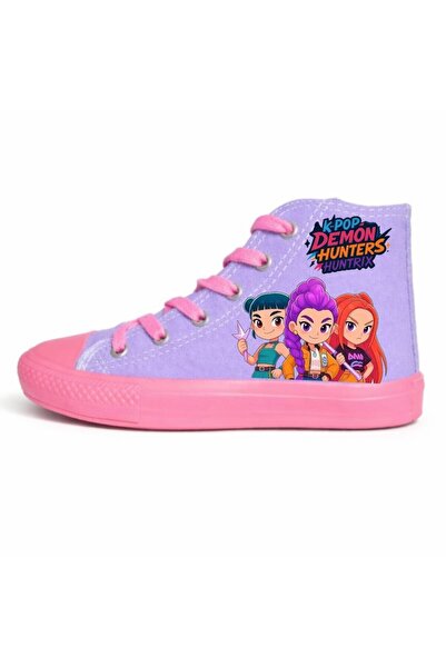 archiepet Kpop Hunters Decal & Acrylic Printed Pink Lacing Pink Sole Teenager...