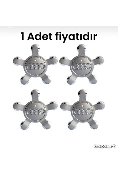 Universal Audi Uyumlu Ahtapot Gri 5 Bijon Çelik Jant Göbek Arması