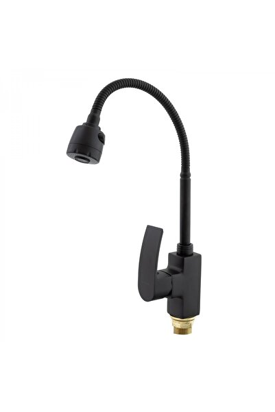 Mixxus Baterie de bucătărie MAGNUM 011 (NUT) BLACK REFL cu duș flexibil