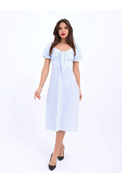 nedo7 5948 Dress-Los Angeles Stripes