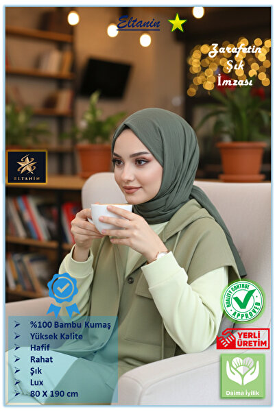 Güneş Bamboo Kashmir Shawl (Hijab Clothing, High Quality, Lightweight, Comfor...