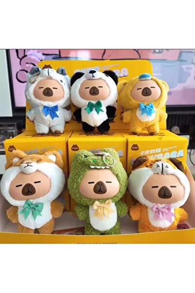 NB market CAPYBARA PIMOO peluş anahtarlık çanta charmı sürpriz paket büyük bo...