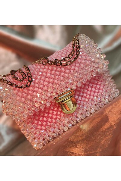 Mistik Butik BONCUK ÇANTA PEMBE