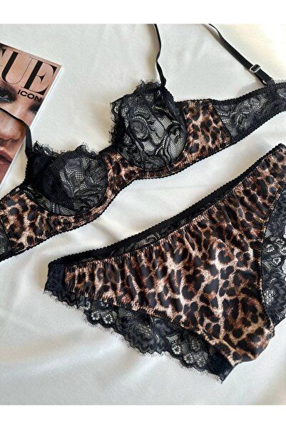 YOYYO Leopard Bra Set