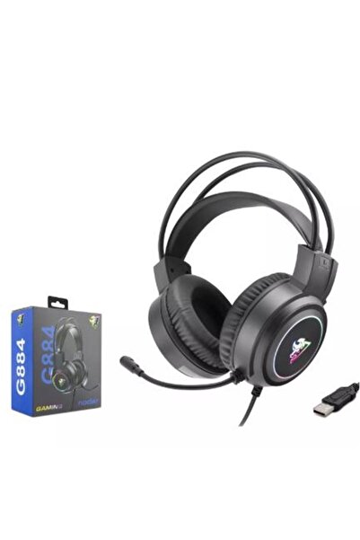 NODAR سماعة ألعاب data-y689 G884 بمنفذ USB باللون الأسود