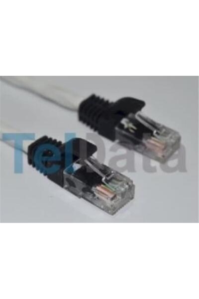 TELDATA كابل توصيل UTP أبيض من الفئة 6 طراز TLD-2000MT بطول 20 متر