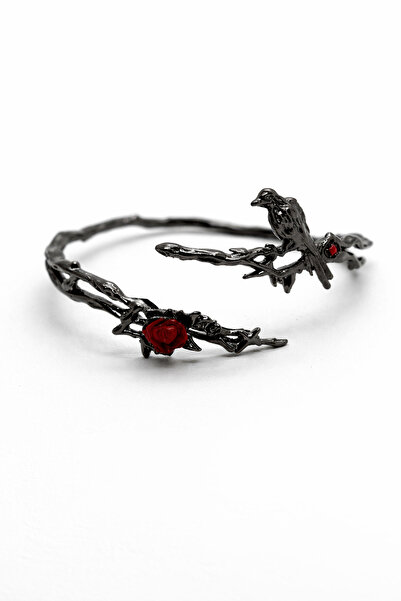 MakeWell Gothic Steel Bracelet – Unisex Bracelet with Black Plated Chain Detail