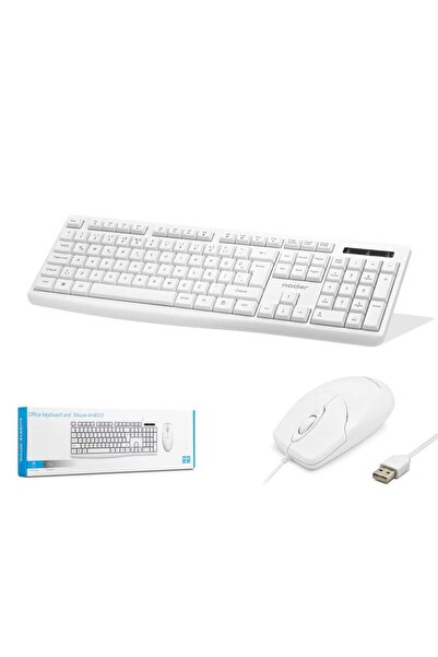 NODAR مجموعة لوحة المفاتيح والماوس السلكية Q بيضاء من data-n770 Km8519