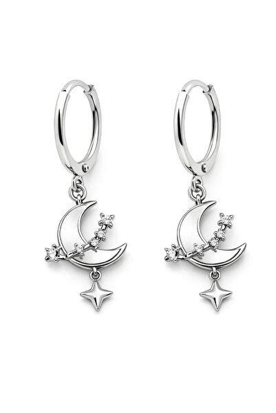 MakeWell Steel Bee Wing Fish Crescent Skateboard Figured Zircon Stone Steel H...