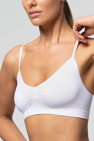 Pompea Seamless Microfiber Bustier With Thin Straps