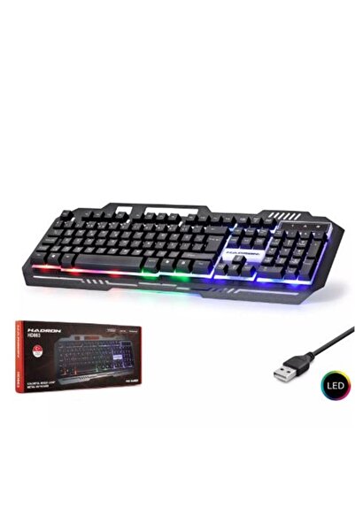 NODAR لوحة مفاتيح للاعب سلكية من نوع Data-n699 Hd863 معدنية بإضاءة LED Q بالل...