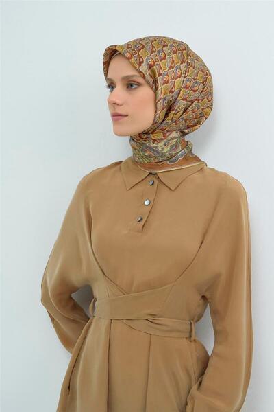 Armine Eșarfă din mătase pură tip twill 9518D 52