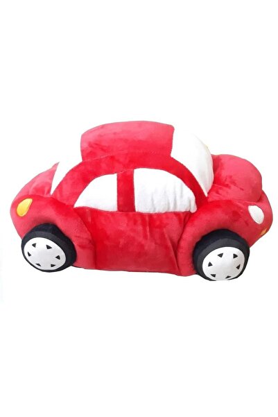 JOYFUL CHİLD لعبة سيارات لطيفة من القطيفة مقاس 45 سم باللون الأحمر