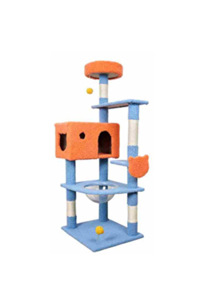 senye Cat Scratching Tree 60X50X155 cm Plush Coated Disassembled Cat Tower
