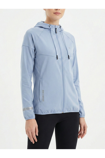 bumerangspor Kadın Uzun Kollu Parmak Detaylı Likralı Fitness Eşofman Üst